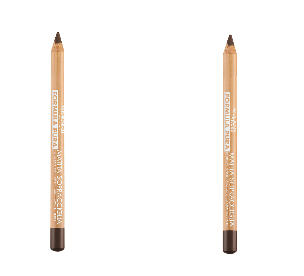 Карандаш для бровей Deborah Milano Formula Pura Eyebrow Pencil тон 03 Темный 1.2г 2 шт