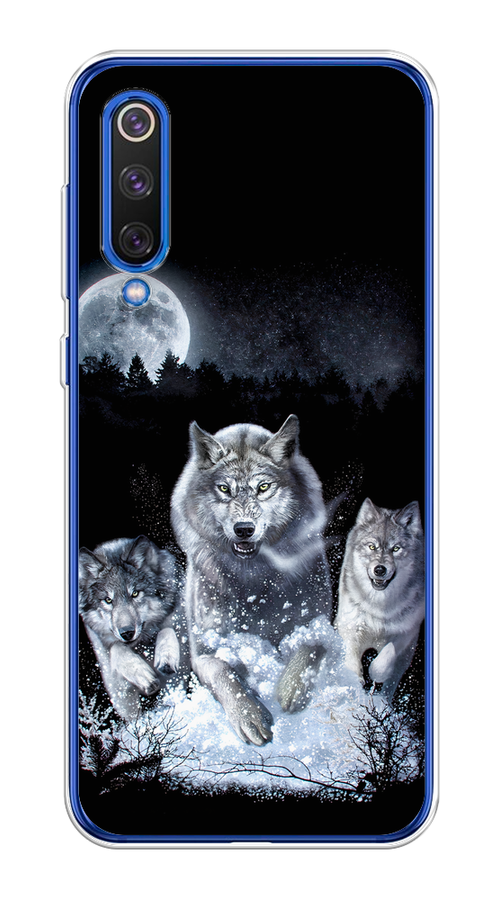 

Чехол на Xiaomi Mi9 SE "Стая волков под луной", Черный;белый;серый, 35250-1
