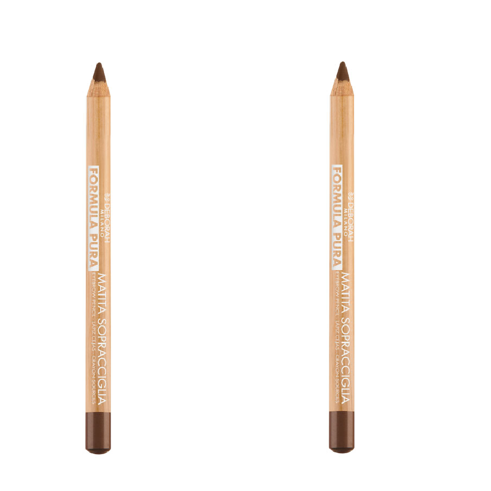 Карандаш для бровей Deborah Milano Formula Pura Eyebrow Pencil тон 01 Светлый 1.2г 2 шт