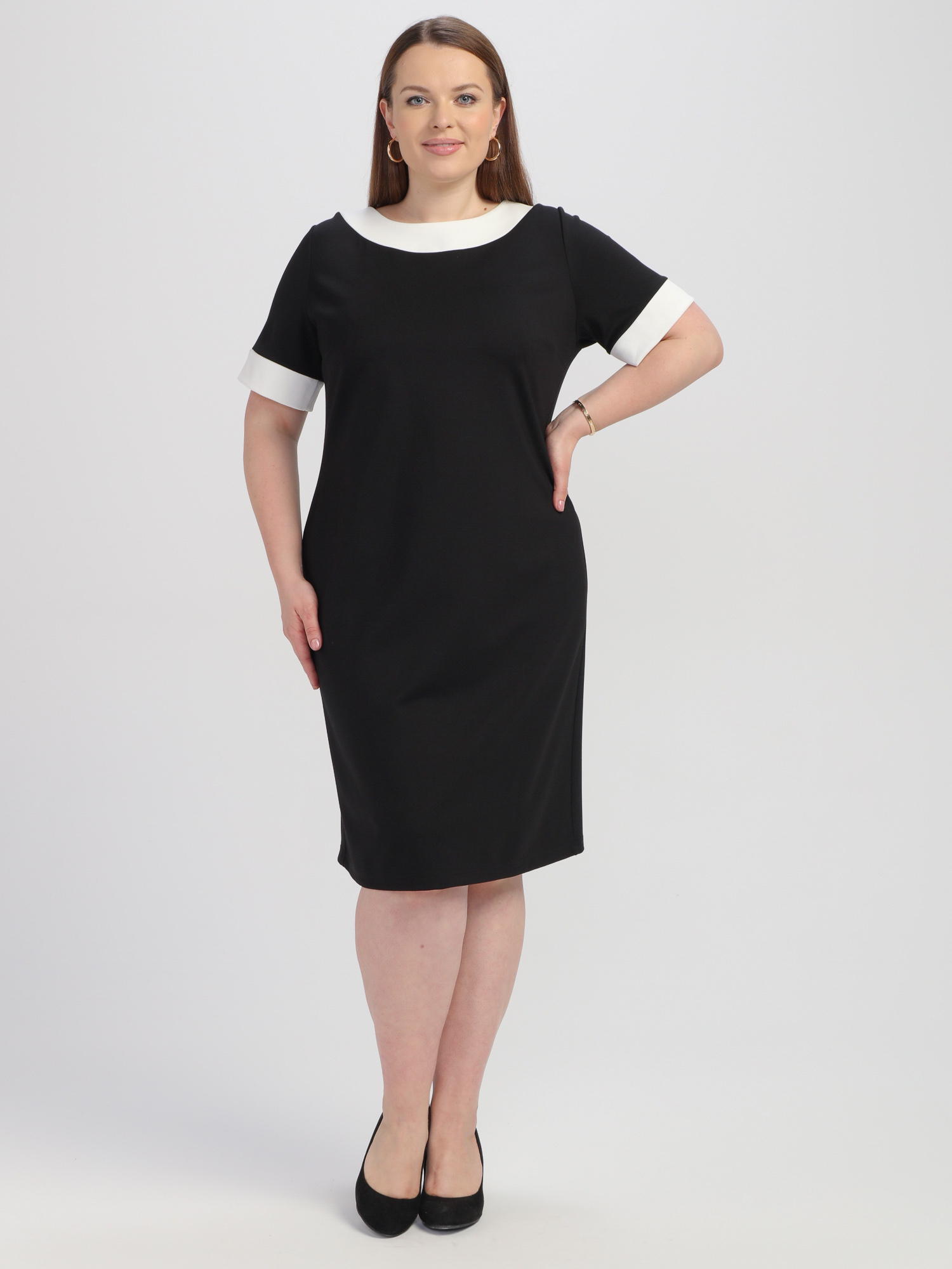 

Платье женское CKC COLLECTIONS 203 черное 54 RU, Черный, 203