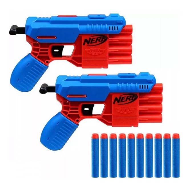 Бластер игрушечный Nerf Alpha Strike Claw Dual QS-4 бластер игрушечный nerf alpha strike fang qs 4 e6973