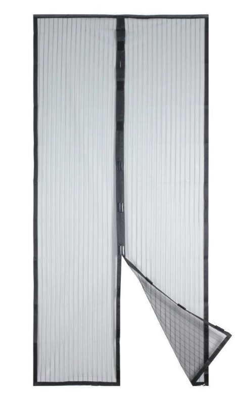 фото Москитная сетка для двери на магнитах haifisch, 100х210см, черная