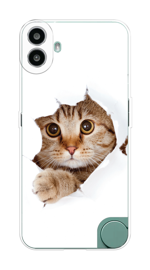 

Чехол на CMF Phone 1 "Кот и бумага", Белый;коричневый, 3300450-1