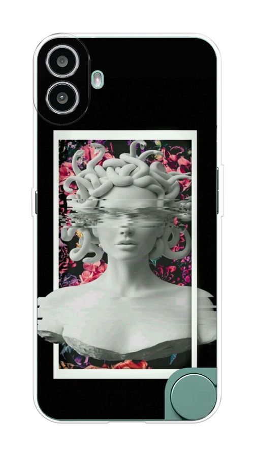 

Чехол на CMF Phone 1 "Web Punk Медуза Горгона", Черный;серый, 3300450-1