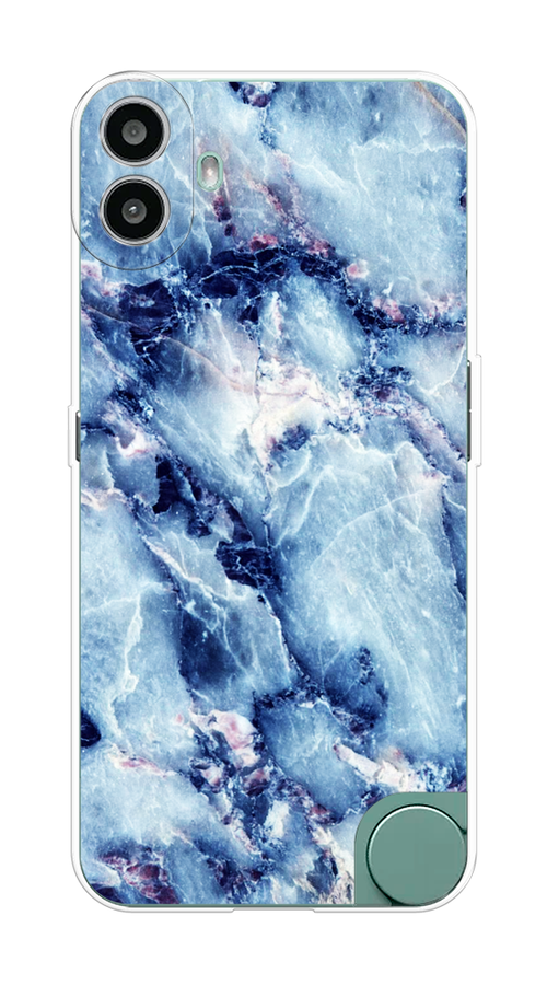 

Чехол на CMF Phone 1 "Мрамор с синими прожилками", Синий, 3300450-1