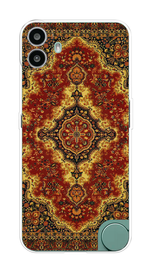 

Чехол на CMF Phone 1 "Ковер", Коричневый;золотистый;красный, 3300450-1