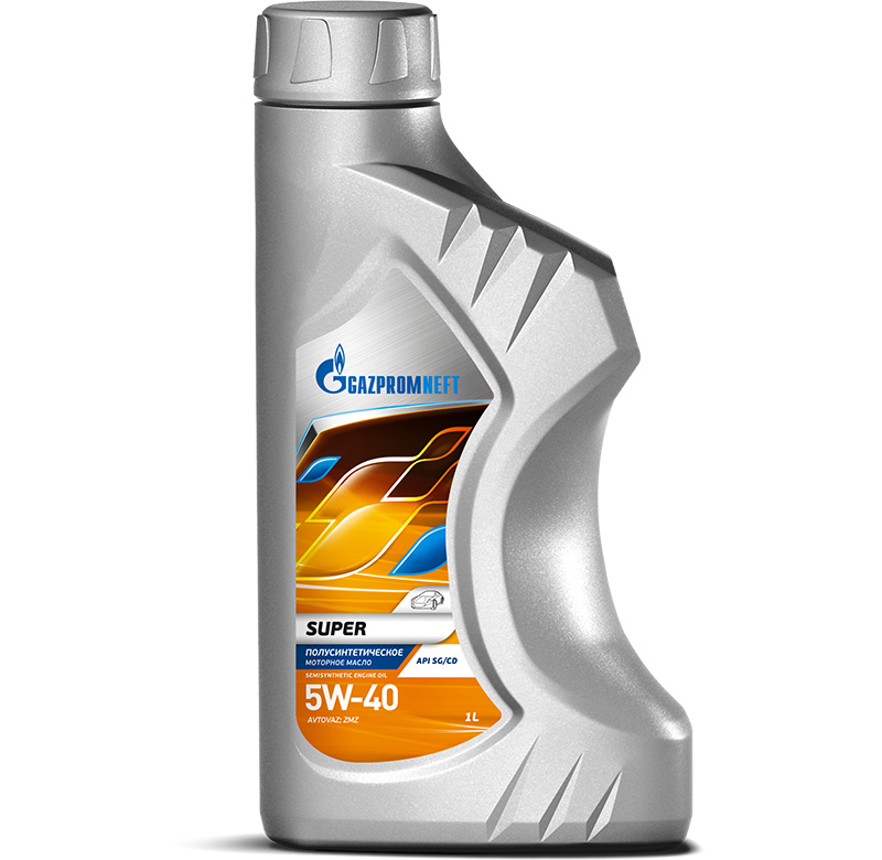 

Моторное масло Gazpromneft полусинтетическое Super 5W40 1л, Gazpromneft Super