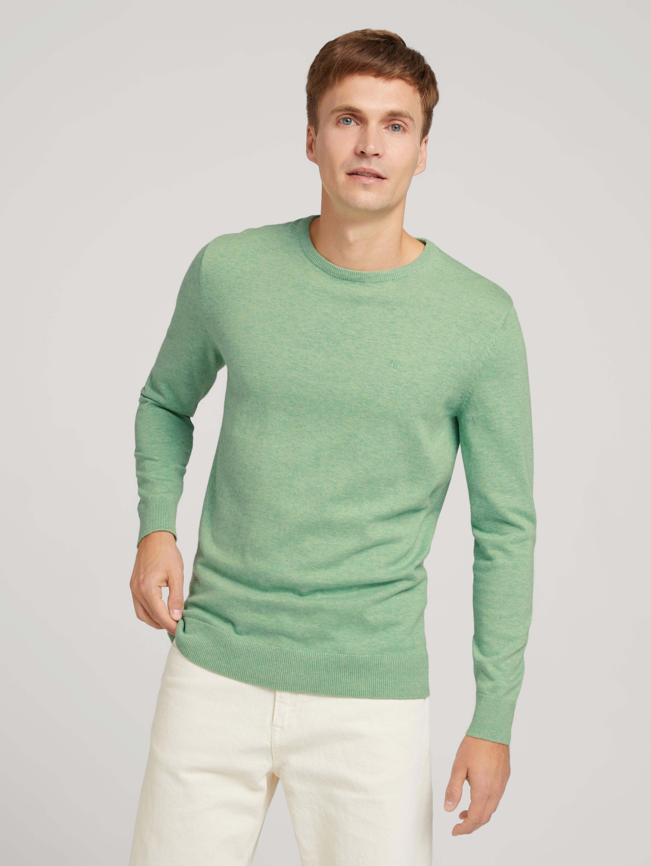 

Джемпер мужской TOM TAILOR 1027661 зеленый S, 1027661