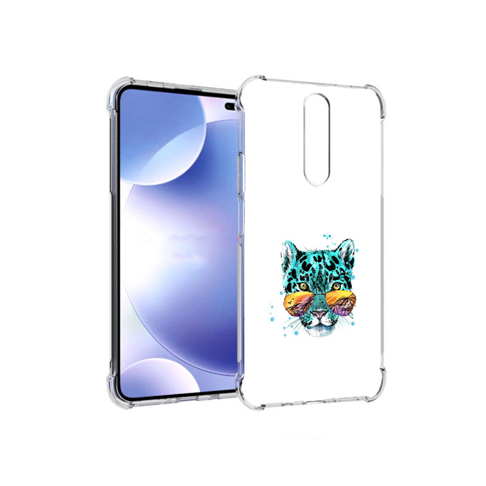 

Чехол MyPads Tocco для Xiaomi Redmi k30 голубой лео (PT226950.302.294), Прозрачный, Tocco