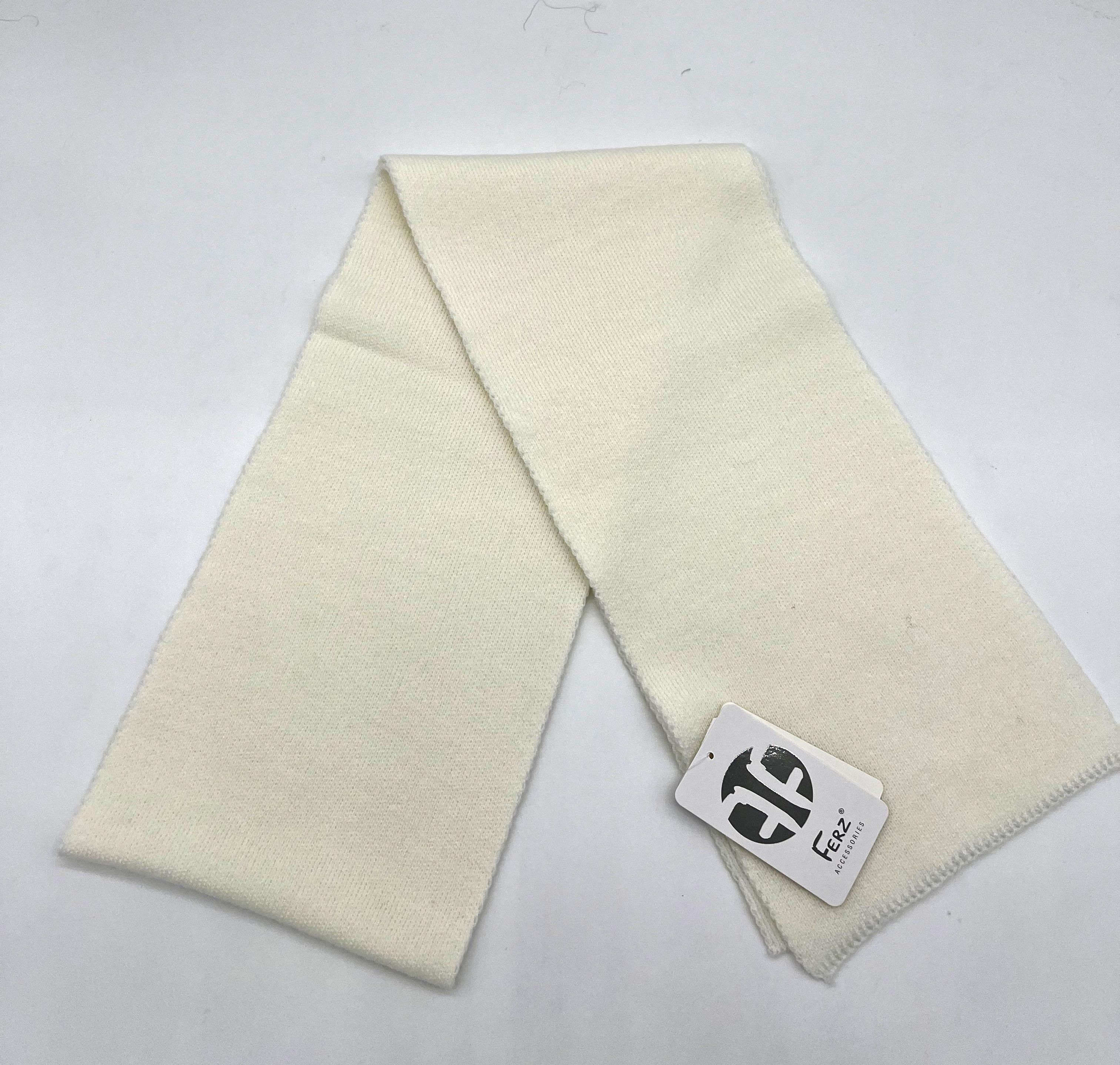 

Шарф унисекс Ferz 21868B белый, 165х17 см, 21868B