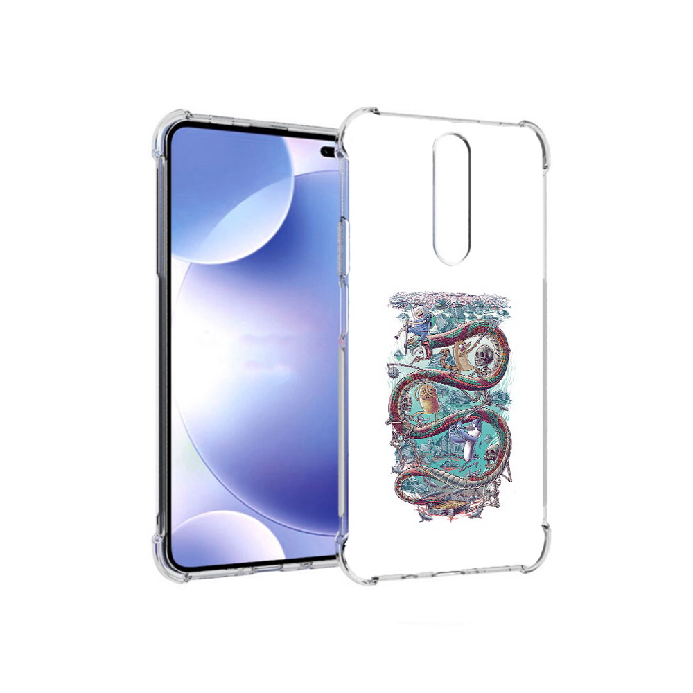

Чехол MyPads Tocco для Xiaomi Redmi k30 время приключений страшилка (PT226950.302.280), Прозрачный, Tocco