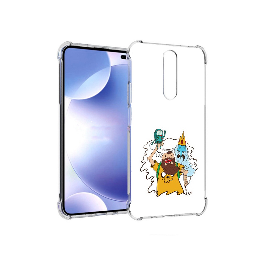 

Чехол MyPads Tocco для Xiaomi Redmi k30 время приключений старый Финн (PT226950.302.279), Прозрачный, Tocco