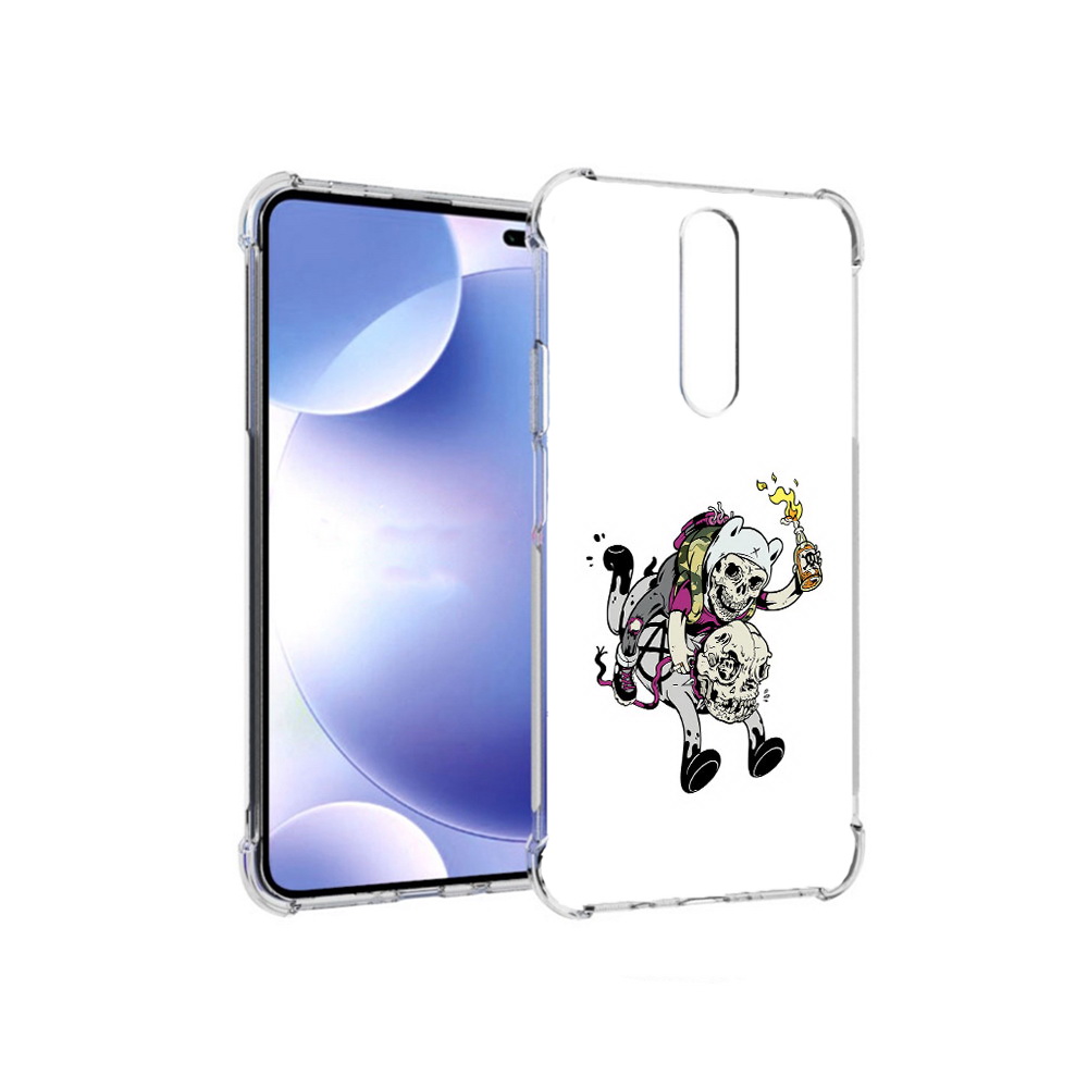 

Чехол MyPads Tocco для Xiaomi Redmi k30 время приключений скелеты (PT226950.302.277), Прозрачный, Tocco