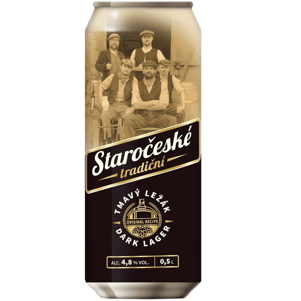

Пиво Staroceske tradicni Tmavy Lezak темное 0,5 л ж/б