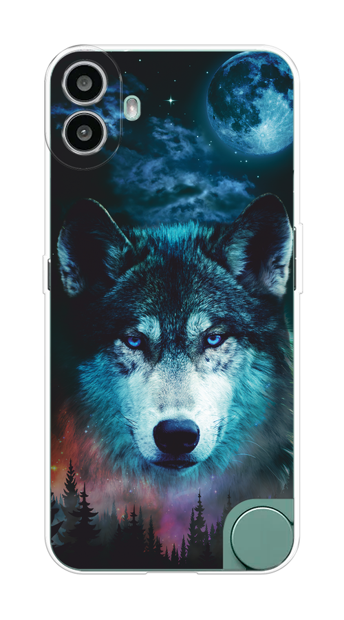 

Чехол на CMF Phone 1 "Лунный волк", Бирюзовый;розовый;синий, 3300450-1