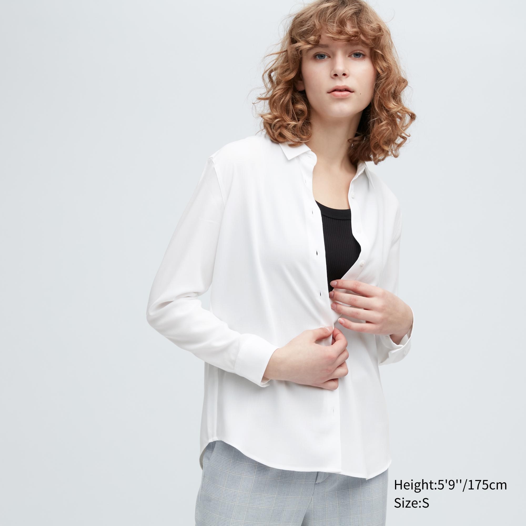 Рубашка женская UNIQLO 455734COL00 белая S (доставка из-за рубежа)