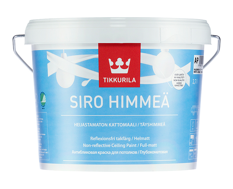 

Краска Tikkurila Siro Himmea, база A, 2,7 л, Siro Himmea