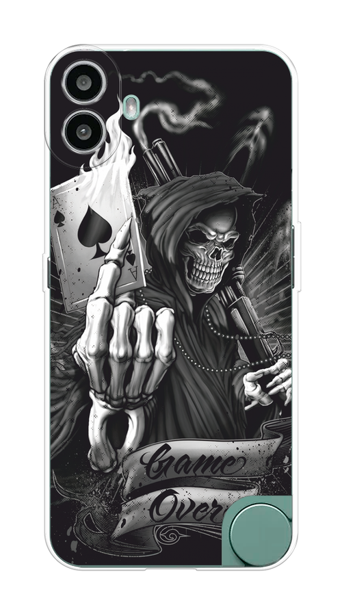 

Чехол на CMF Phone 1 "Игра закончена", Черный;серый, 3300450-1
