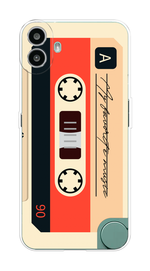 

Чехол на CMF Phone 1 "Бежевая кассета", Черный;красный;бежевый, 3300450-1