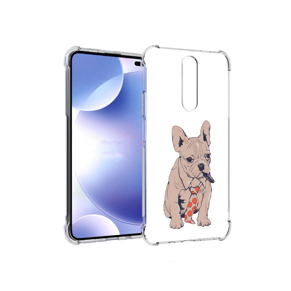 

Чехол MyPads Tocco для Xiaomi Redmi k30 бульдог с сигарой (PT226950.302.250), Прозрачный, Tocco