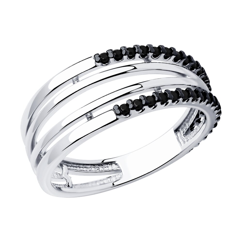 

Кольцо из серебра р.  Diamant 94-110-01577-1, фианит, 94-110-01577-1