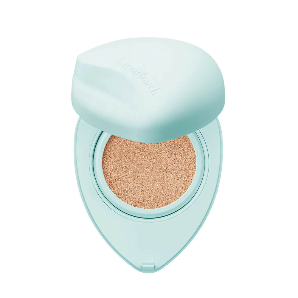 Кушон для лица JMsolution увлажняющий troistouch heart aqua bare cushion 21 beige spf 50+