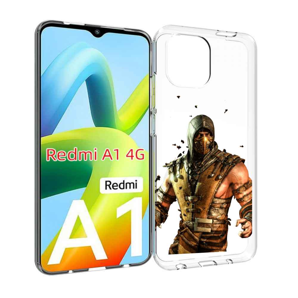 

Чехол MyPads Mortal Kombat scorpion для Xiaomi Redmi A1, Прозрачный, Tocco