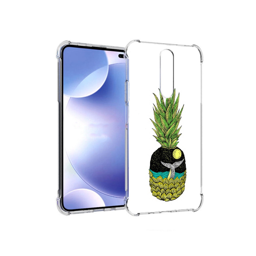 

Чехол MyPads Tocco для Xiaomi Redmi k30 ананас с китом (PT226950.302.220), Прозрачный, Tocco