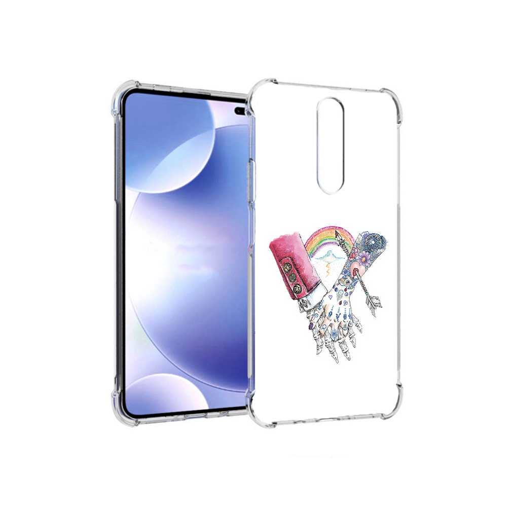 

Чехол MyPads Tocco для Xiaomi Redmi k30 абстракция руки в татуировках (PT226950.302.212), Прозрачный, Tocco
