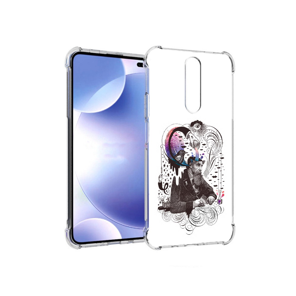 

Чехол MyPads Tocco для Xiaomi Redmi k30 абстракция думающий мужчина (PT226950.302.210), Прозрачный, Tocco
