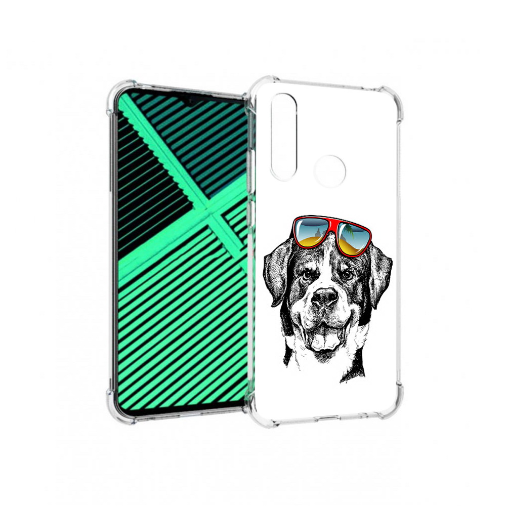

Чехол MyPads Tocco для Motorola Moto G8 Power Lite счастливая собака (PT227069.358.631), Прозрачный, Tocco