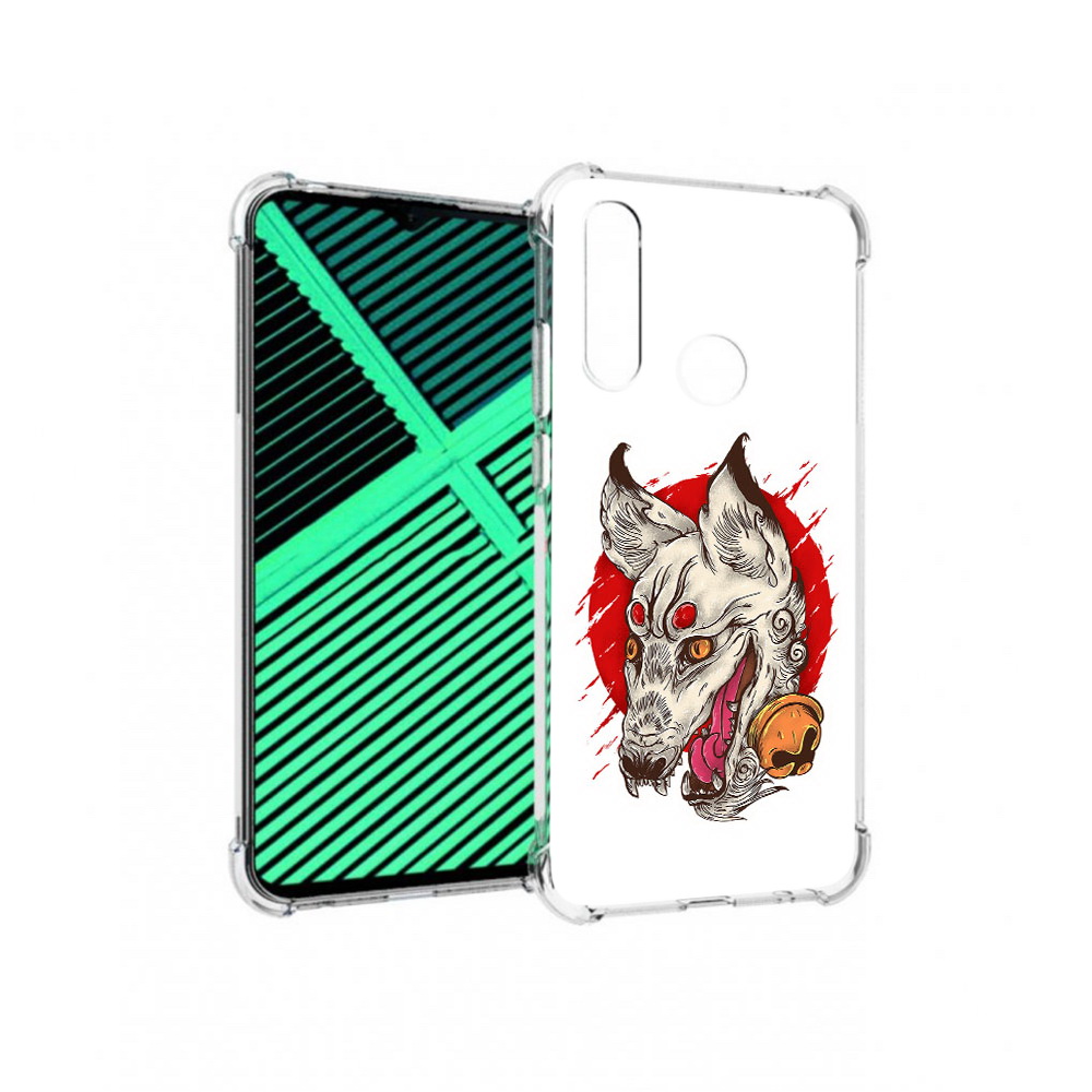 

Чехол MyPads Tocco для Motorola Moto G8 Power Lite страшная собака (PT227069.358.627), Прозрачный, Tocco