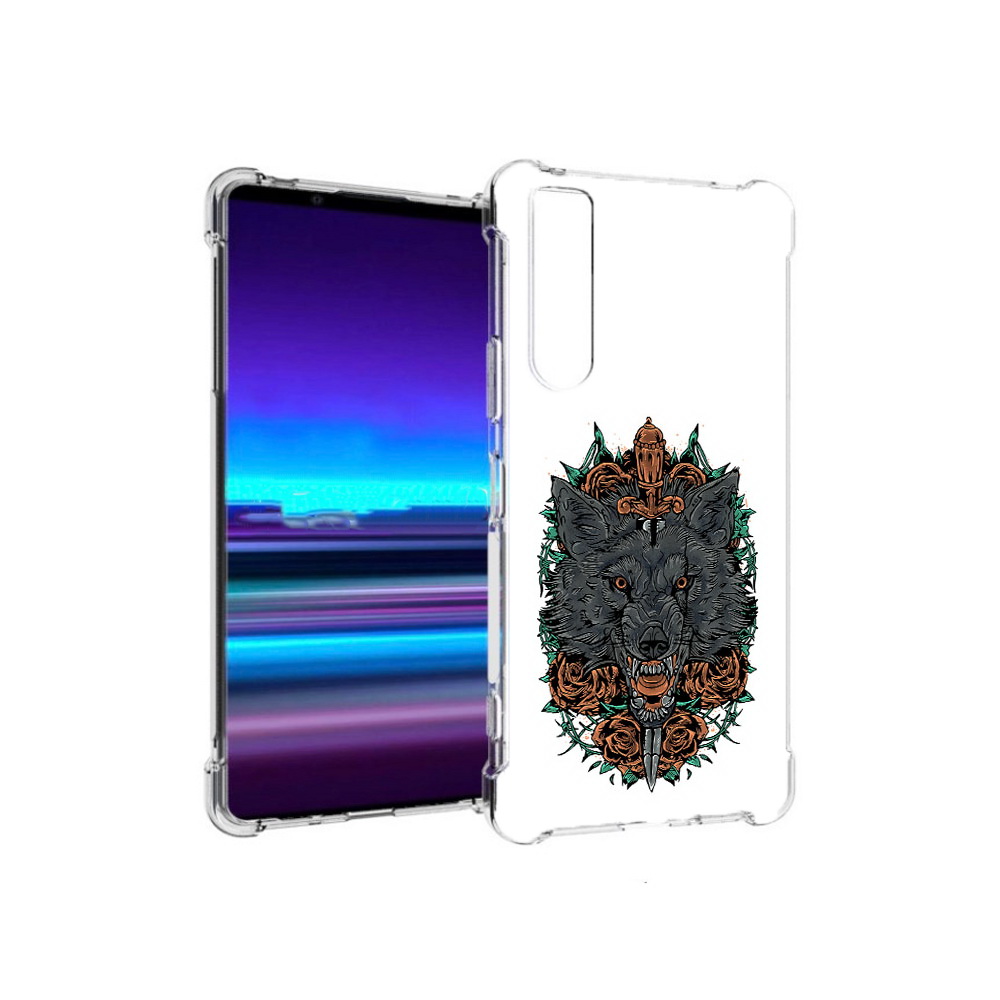 

Чехол MyPads Tocco для Sony Xperia 1 II красивый злой волк (PT148152.232.409), Прозрачный, Tocco