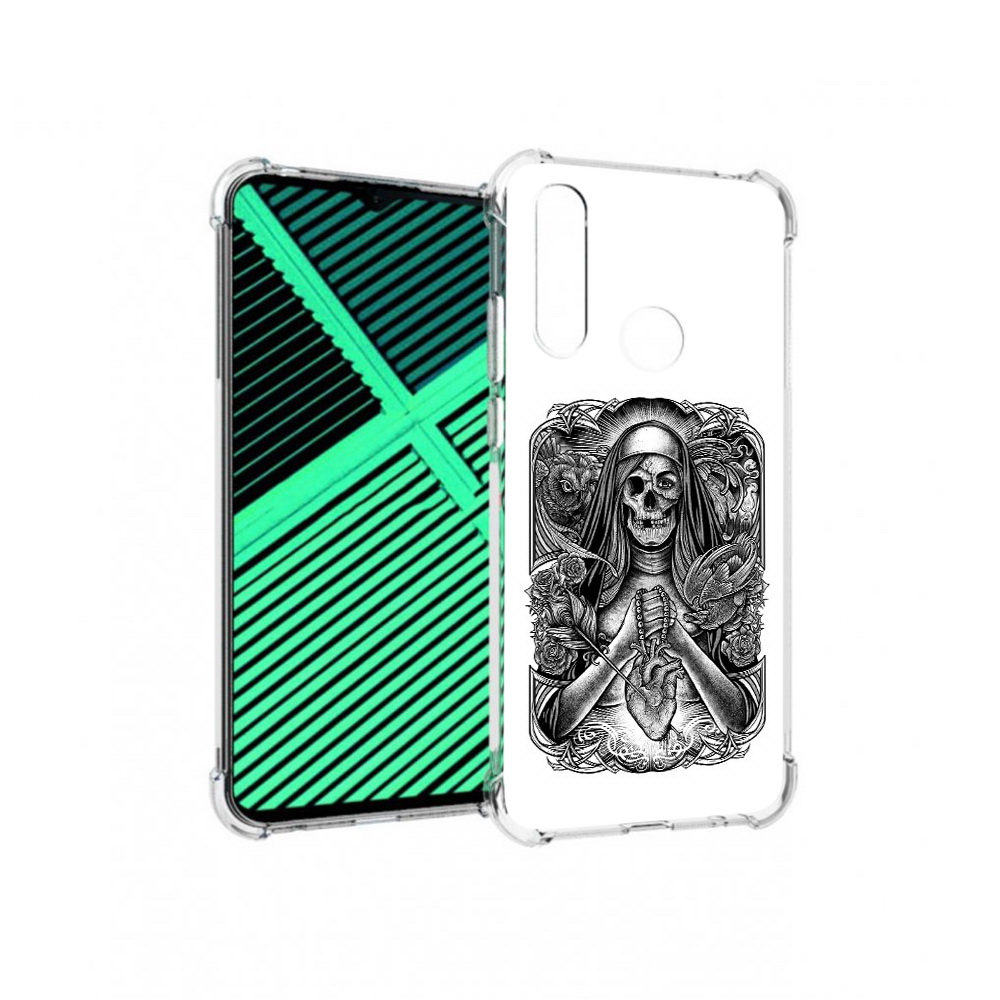 

Чехол MyPads Tocco для Motorola Moto G8 Power Lite скелет с сердцем (PT227069.358.603), Прозрачный, Tocco