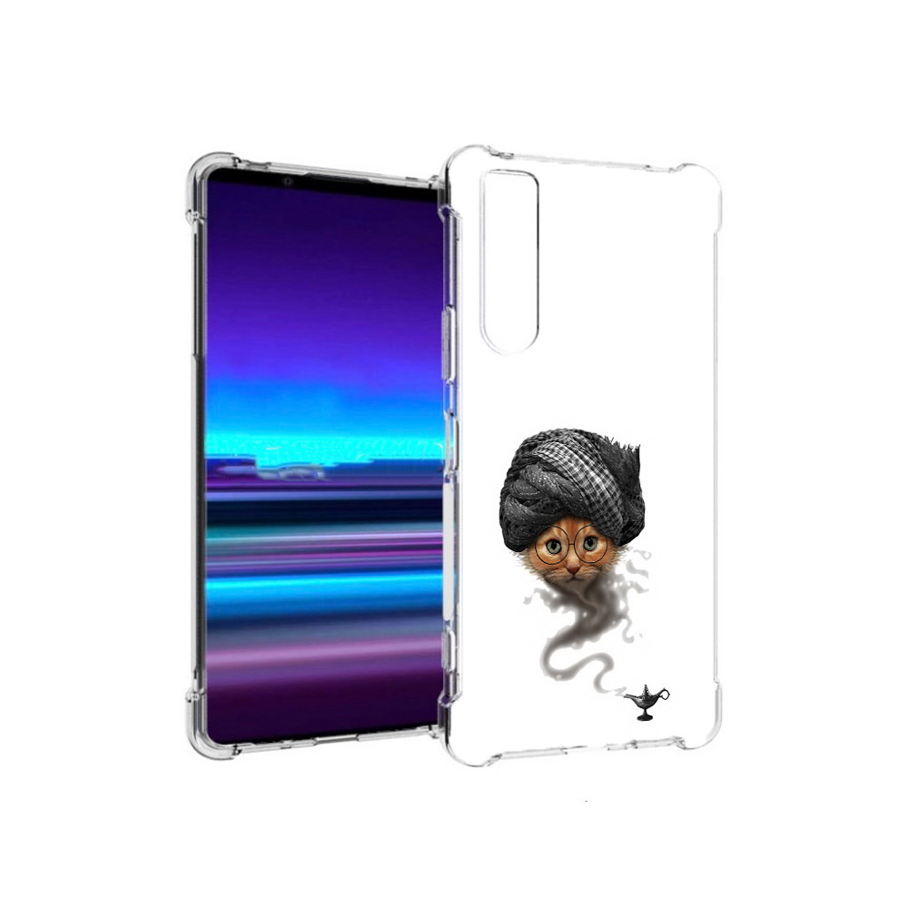 

Чехол MyPads Tocco для Sony Xperia 1 II кот джин (PT148152.232.398), Прозрачный, Tocco