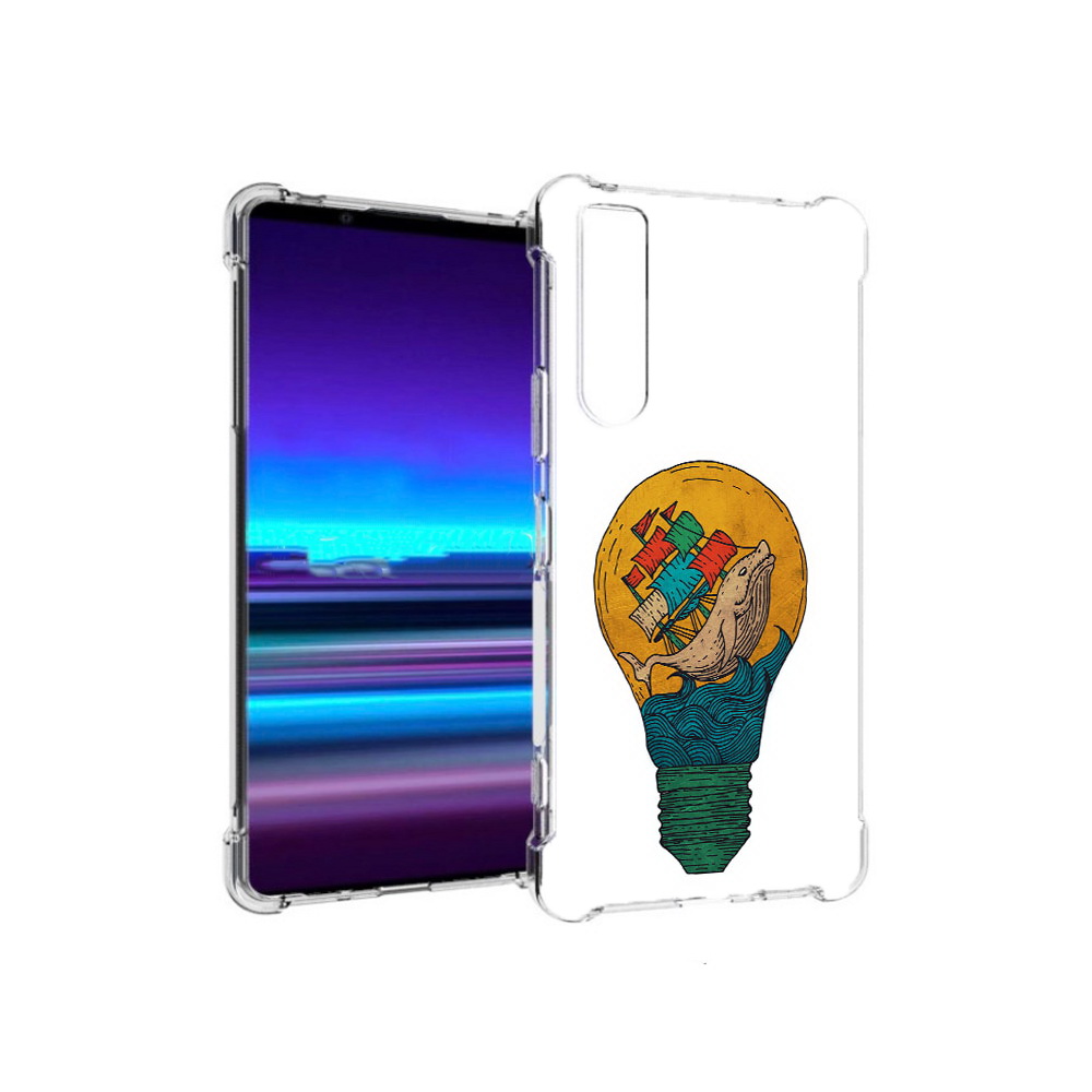 Чехол MyPads Tocco для Sony Xperia 1 II кит в лампочке с парусами (PT148152.232.387)