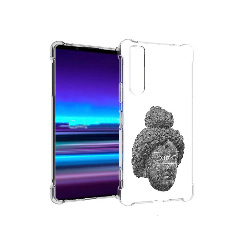 

Чехол MyPads Tocco для Sony Xperia 1 II каменное лицо девушки (PT148152.232.383), Прозрачный, Tocco