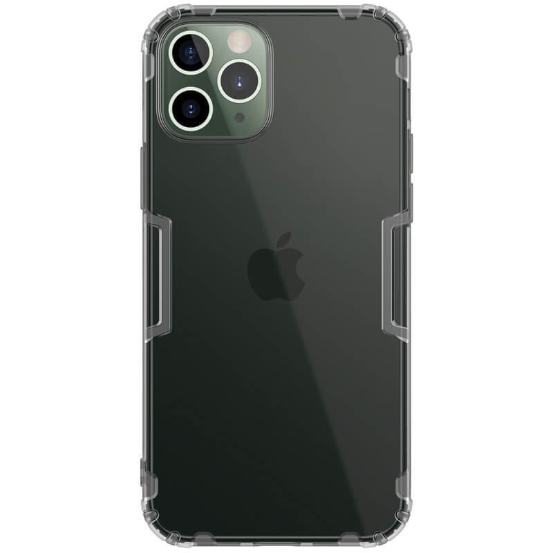 фото Прозрачный силиконовый чехол nillkin nature для iphone 12 pro max (серый)