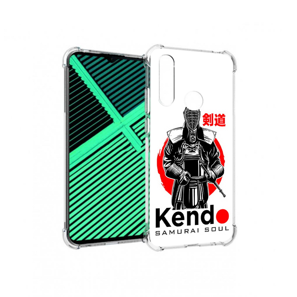 

Чехол MyPads Tocco для Motorola Moto G8 Power Lite рисованый самурай (PT227069.358.581), Прозрачный, Tocco