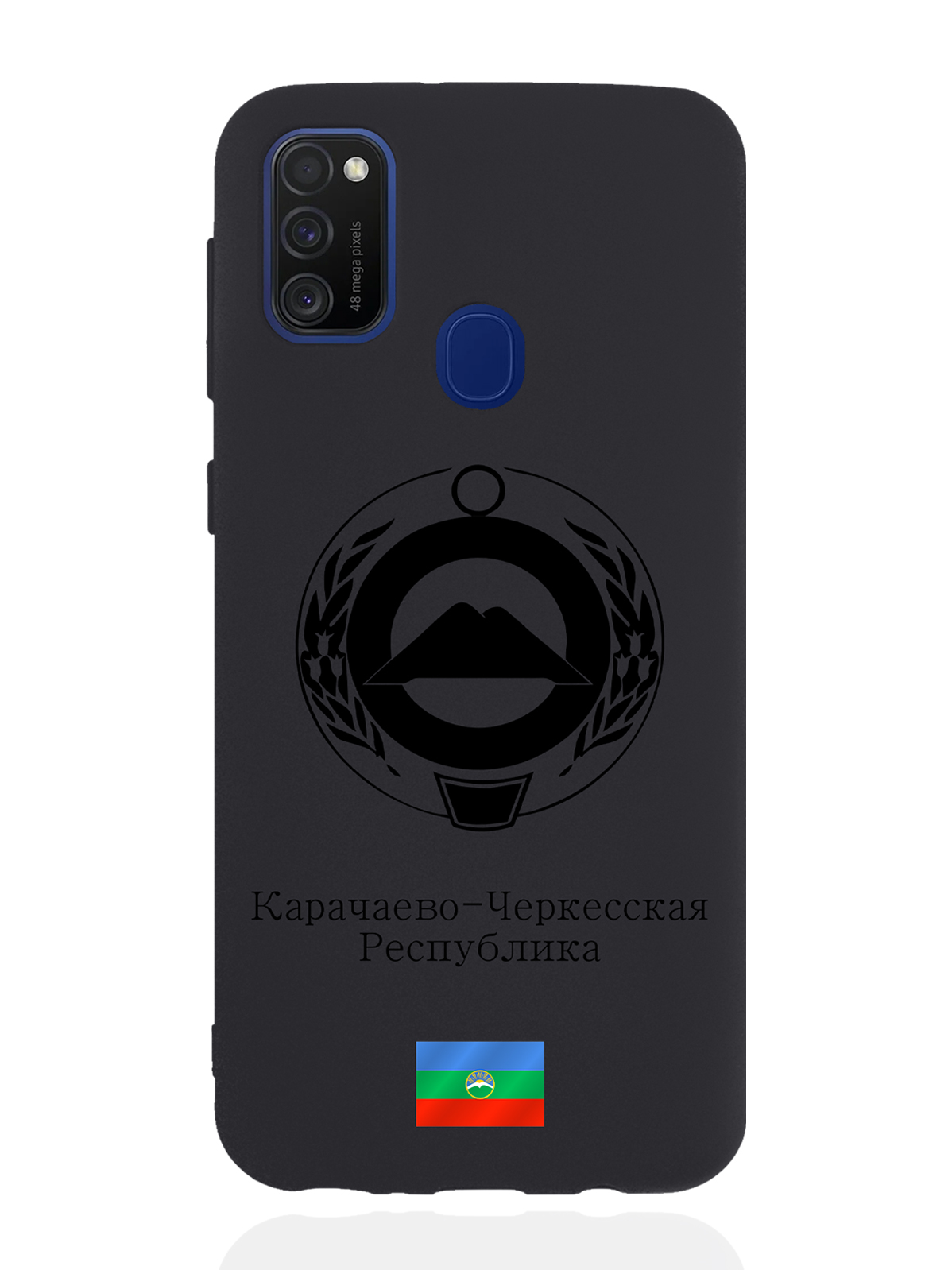 

Чехол SignumCase для Samsung Galaxy M21 Черный Герб Карачаево-Черкесии черный