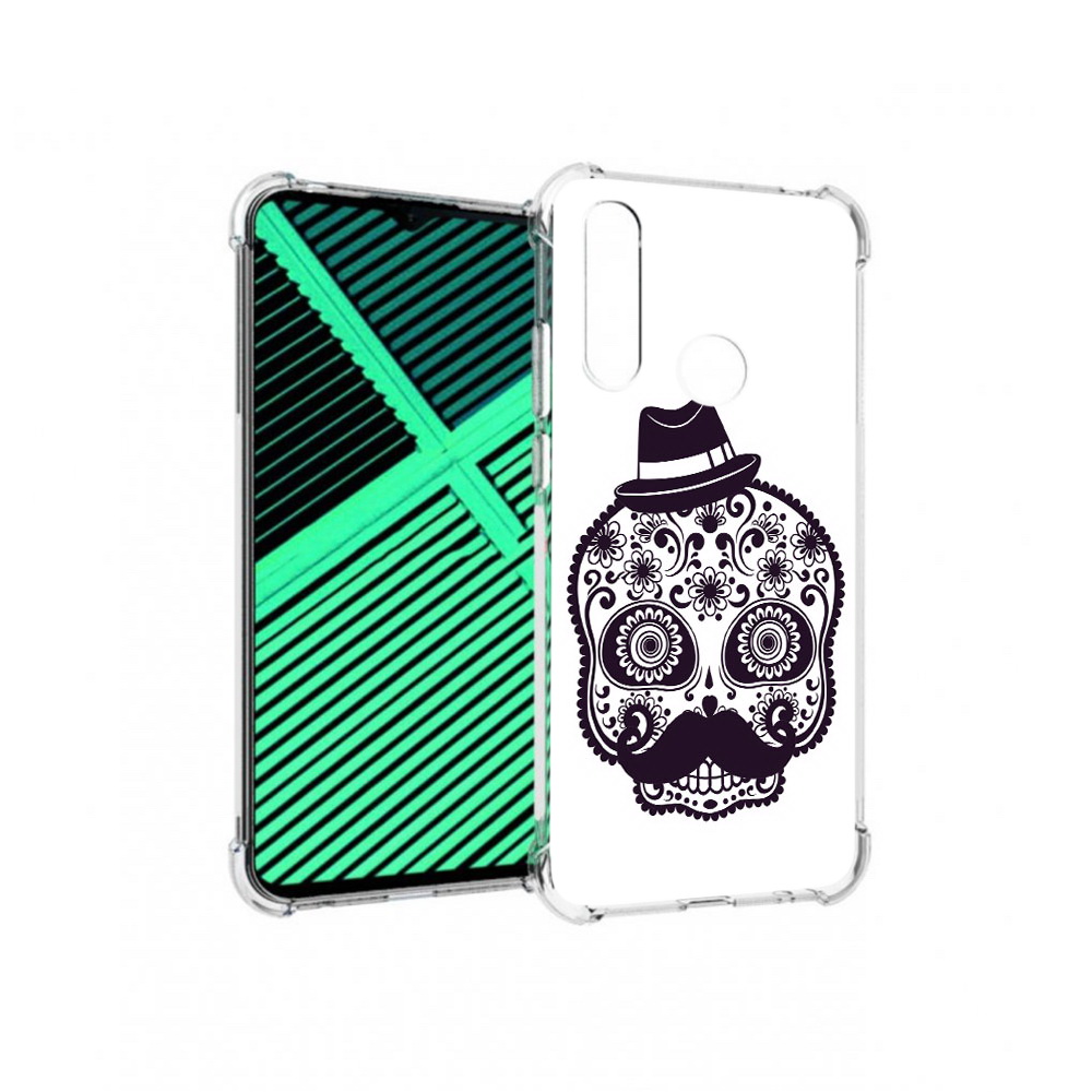 

Чехол MyPads Tocco для Motorola Moto G8 Power Lite разрисованный скелет (PT227069.358.575), Прозрачный, Tocco