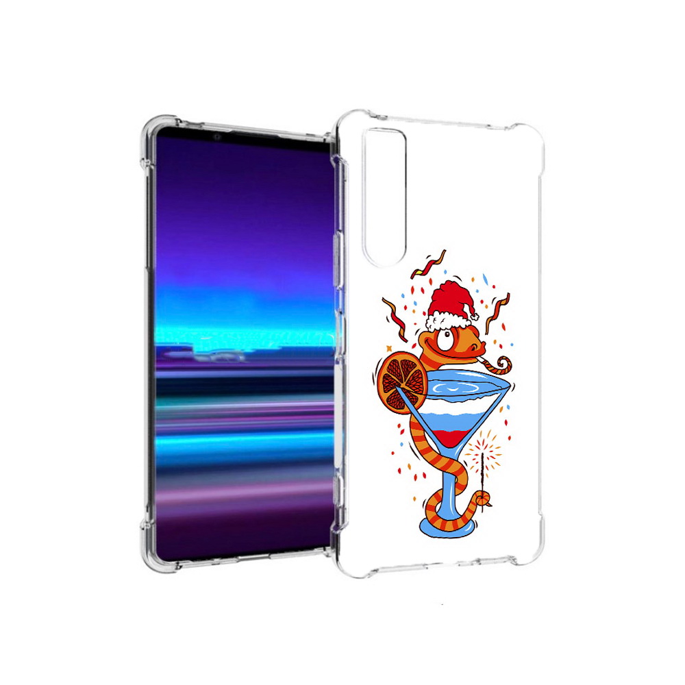 

Чехол MyPads Tocco для Sony Xperia 1 II змейка (PT148152.232.364), Прозрачный, Tocco