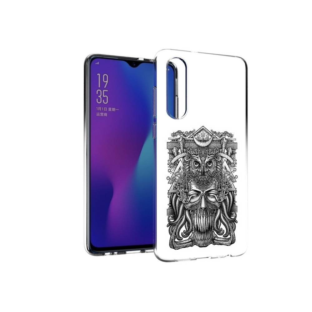 Чехол MyPads Tocco для Huawei P30 зубастая сова