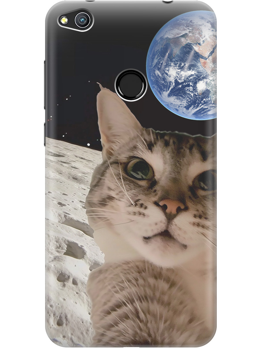 

Силиконовый чехол на Honor 8 Lite / Huawei P8 Lite (2017) с принтом "Котик на луне", Прозрачный;белый;серый;черный, 714714512