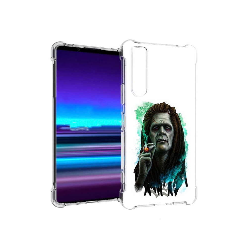 

Чехол MyPads Tocco для Sony Xperia 1 II зеленый мужчина с сигаретой (PT148152.232.360), Прозрачный, Tocco