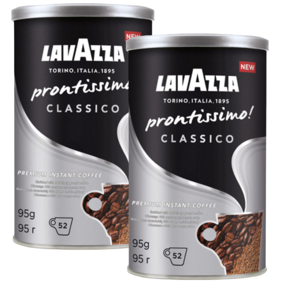 Кофе растворимый Lavazza Prontissimo Classico, 2 шт по 95 г