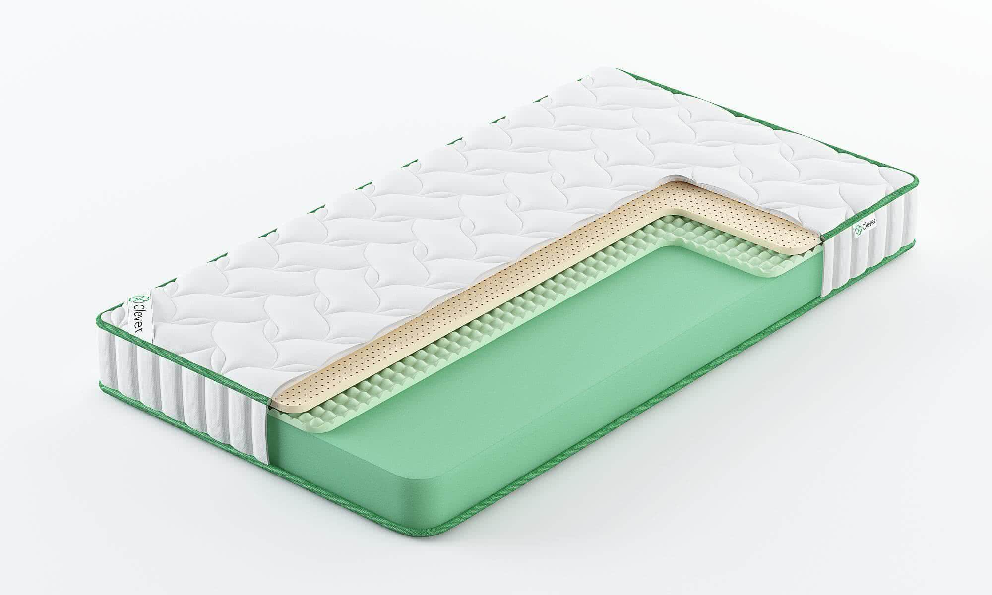 

Матрас Clever Flex 155x180, Белый, FLEX