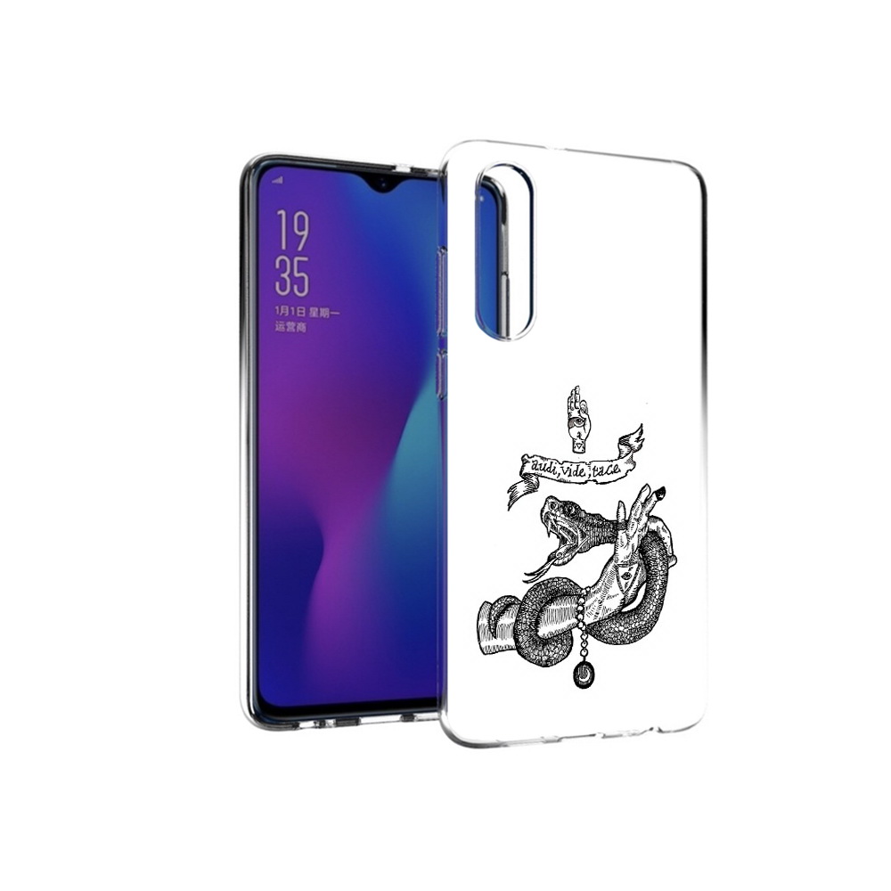 

Чехол MyPads Tocco для Huawei P30 змея на руке рисунок, Прозрачный, Tocco