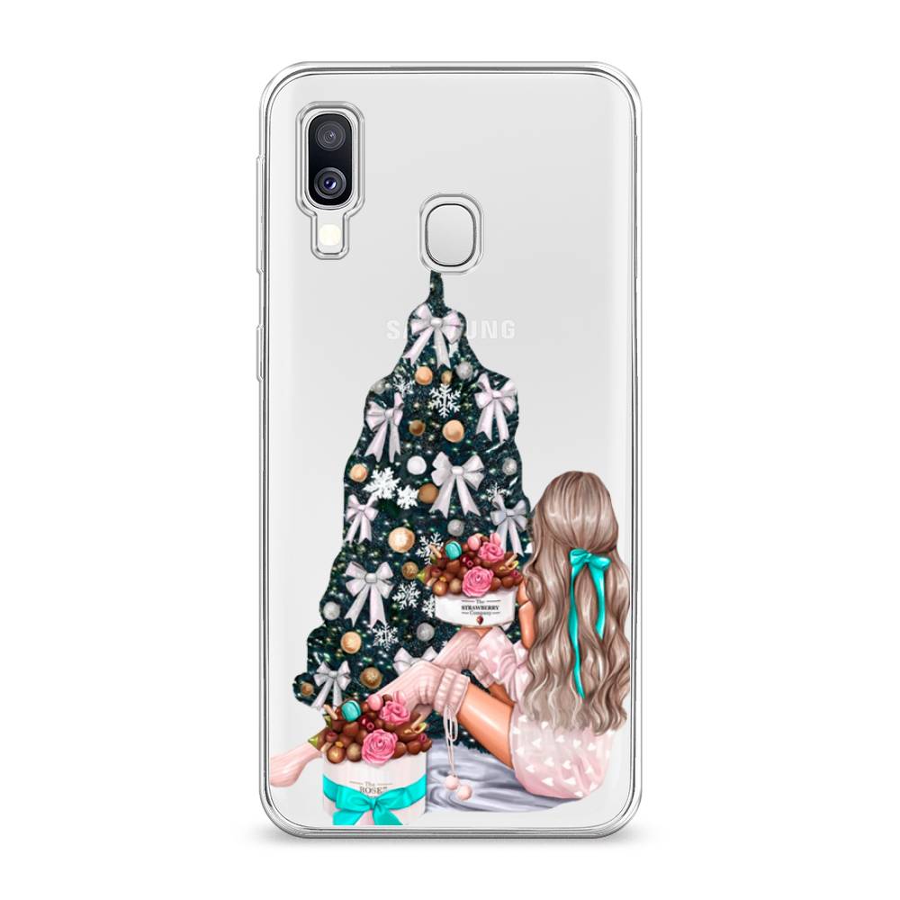 

Чехол на Samsung Galaxy A40 "New Year", Зеленый;бежевый;голубой, 28050-5