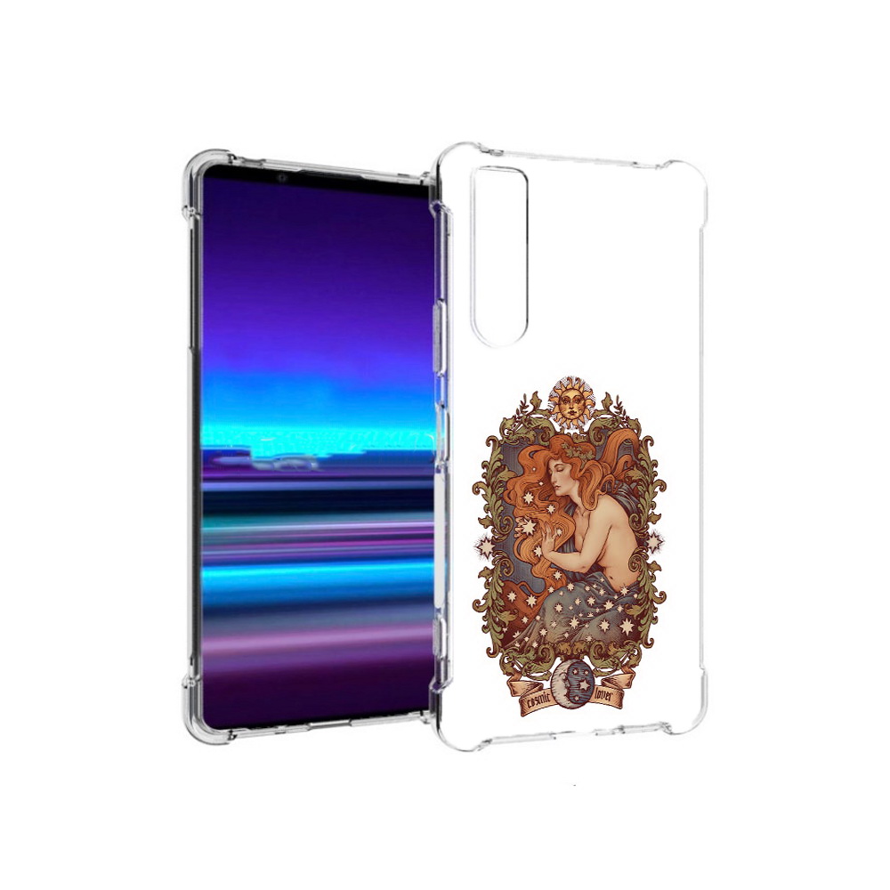 

Чехол MyPads Tocco для Sony Xperia 1 II звездная девушка абстракция (PT148152.232.351), Прозрачный, Tocco